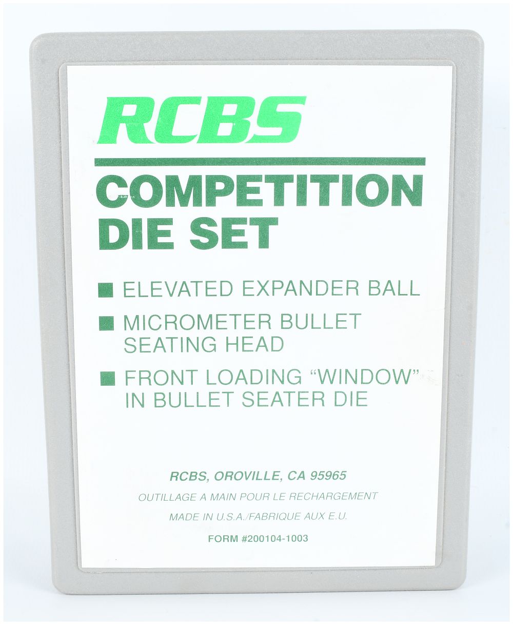 Lot 167: RCBS Competition Full Length A Cased Pair of Reloading Dies .243 Winchester