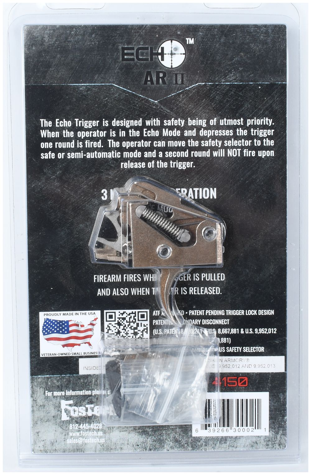 Lot 185: FosTech Echo AR II Binary Trigger Assembly