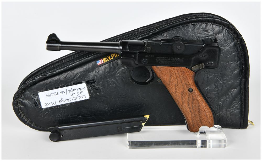 Lot 192: Stoeger Arms Corporation Luger Semi-Automatic Pistol .22 LR with 4.5 Inch Barrel