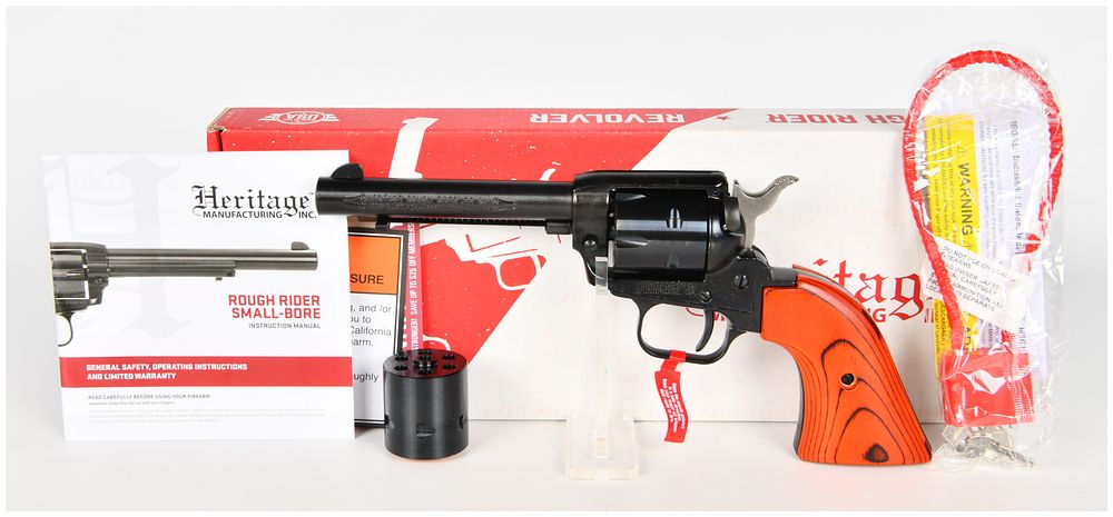 Lot 210: Heritage Manufacturing Inc. Rough Rider Single Action Revolver .22 LR / .22 WMR with 4.75 Inch Barrel
