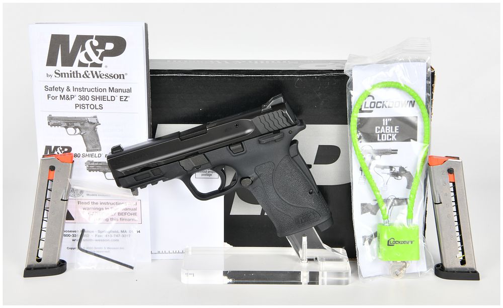 Lot 240: Smith & Wesson M&P 380 Shield EZ M2.0 Semi-Automatic Pistol .380 Auto with 3.675 Inch Barrel