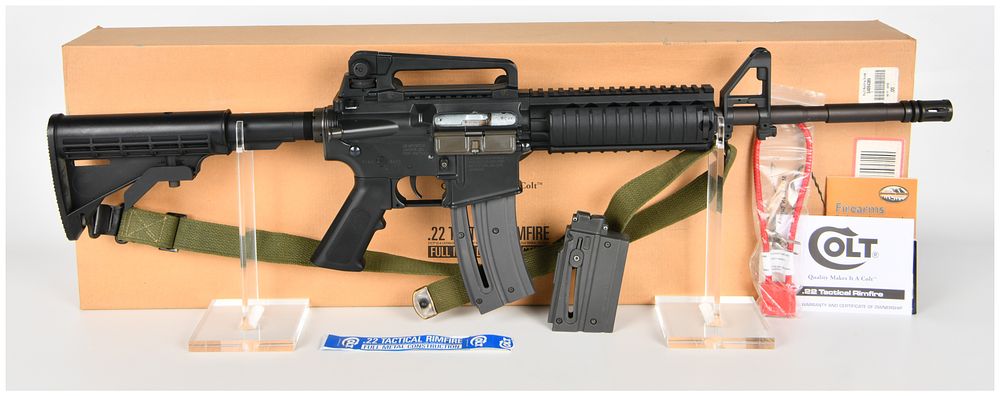 Lot 243: Colt M4 Ops Semi-Automatic Tactical Rimfire Rifle .22 LR with 16.2 Inch Barrel