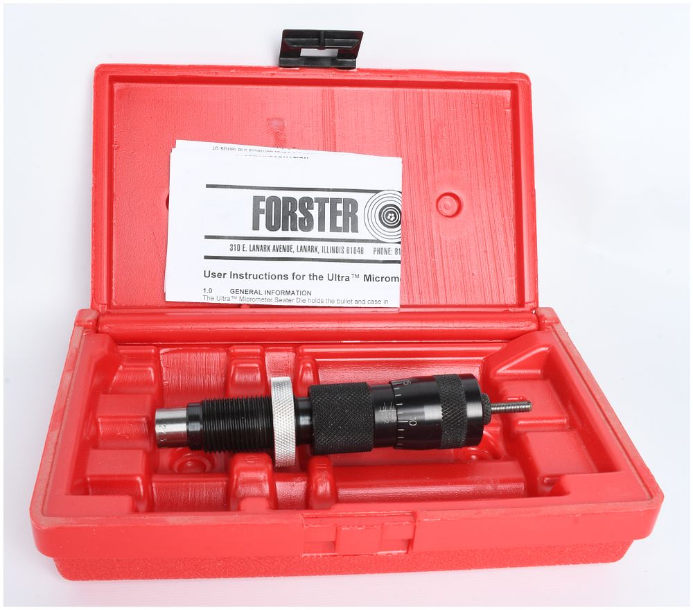 Lot 245: Forster Products Ultra Micrometer Seater Reloading Die .243 Winchester
