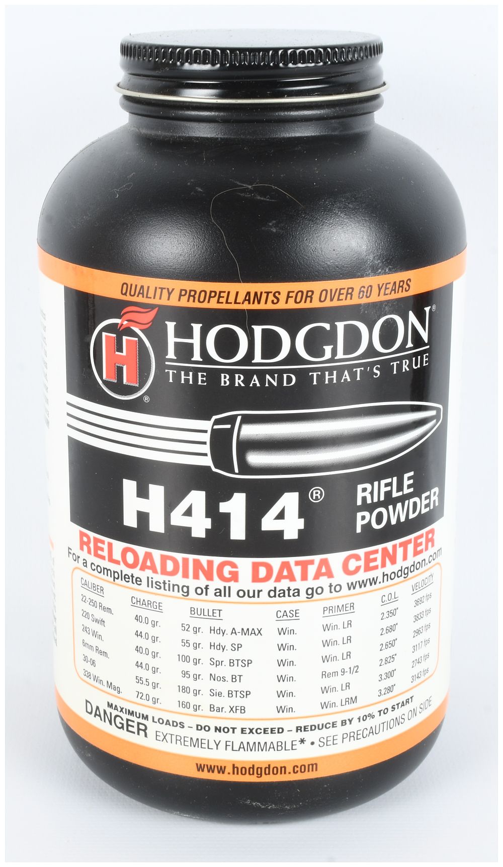 Lot 305: Hodgdon H414 Smokeless Rifle Powder 1 lb