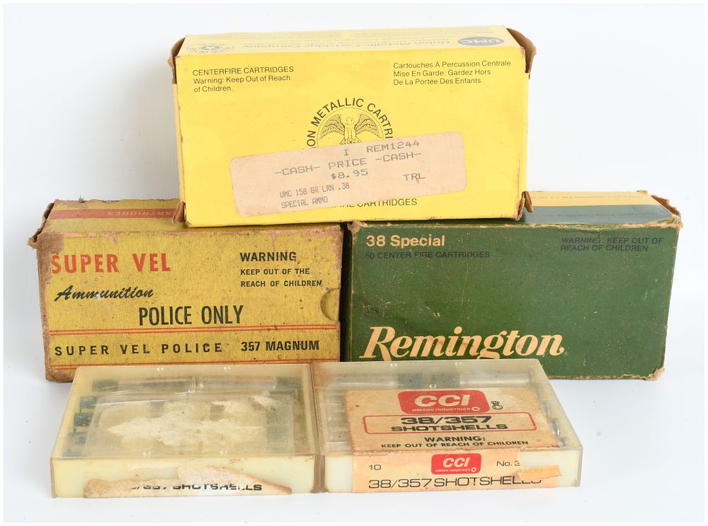 Lot 328: A Lot of 146 Rounds of .38 Special and .357 Magnum Ammunition