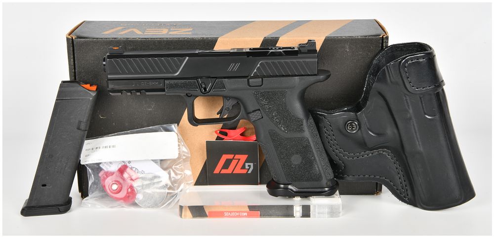 Lot 348: Zev Technologies OZ9 Standard Combat Semi-Automatic Pistol 9mm with 4.48 Inch Barrel