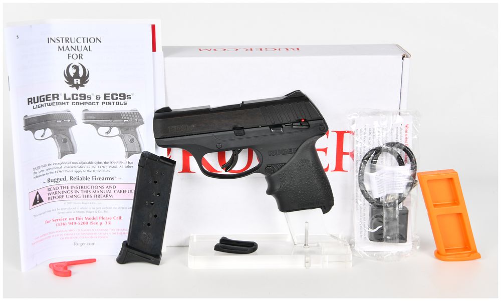 Lot 408: Ruger EC9s Striker-Fired Semi-Automatic Pistol 9mm Luger with 3.12 Inch Barrel