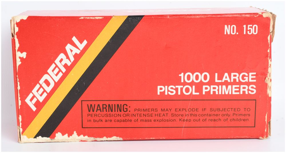 Lot 430: A Lot of 1000 Federal No. 150 Large Pistol Primers