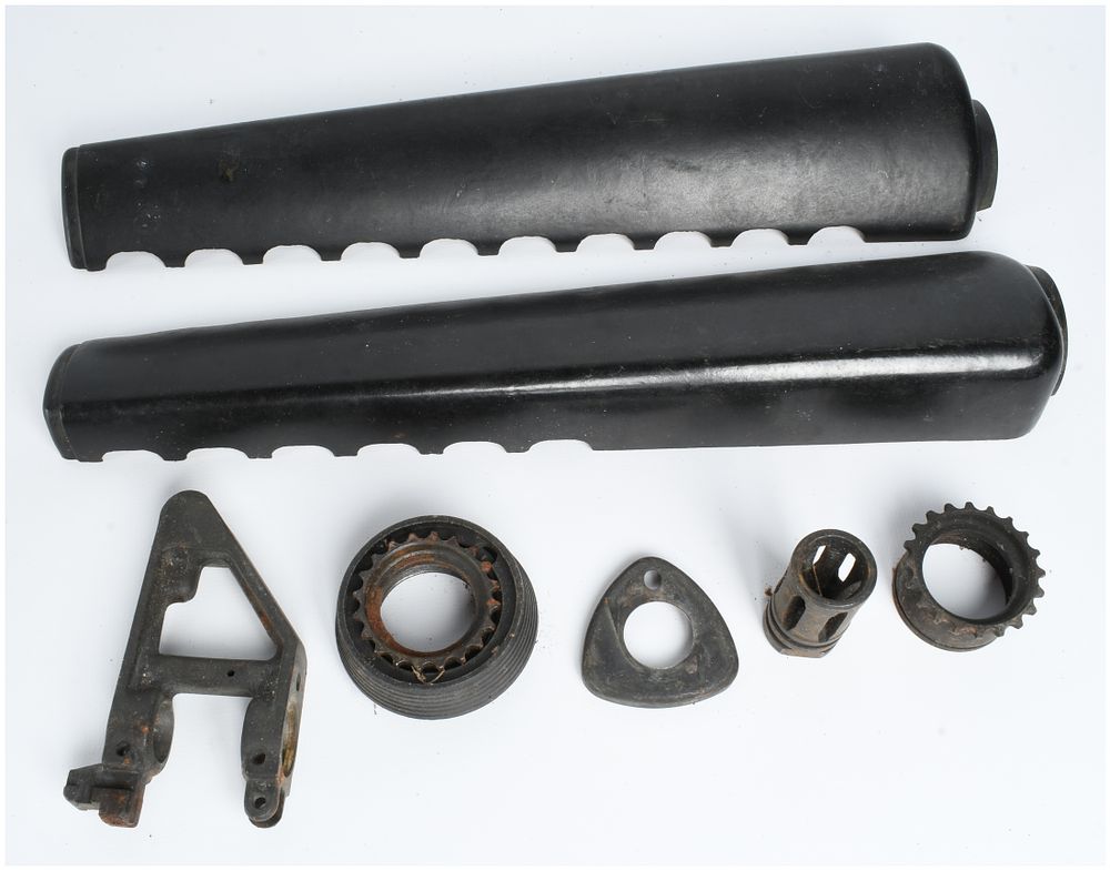 Lot 445: A Collection of 7 M16A1 Style Rifle Components and Accessories