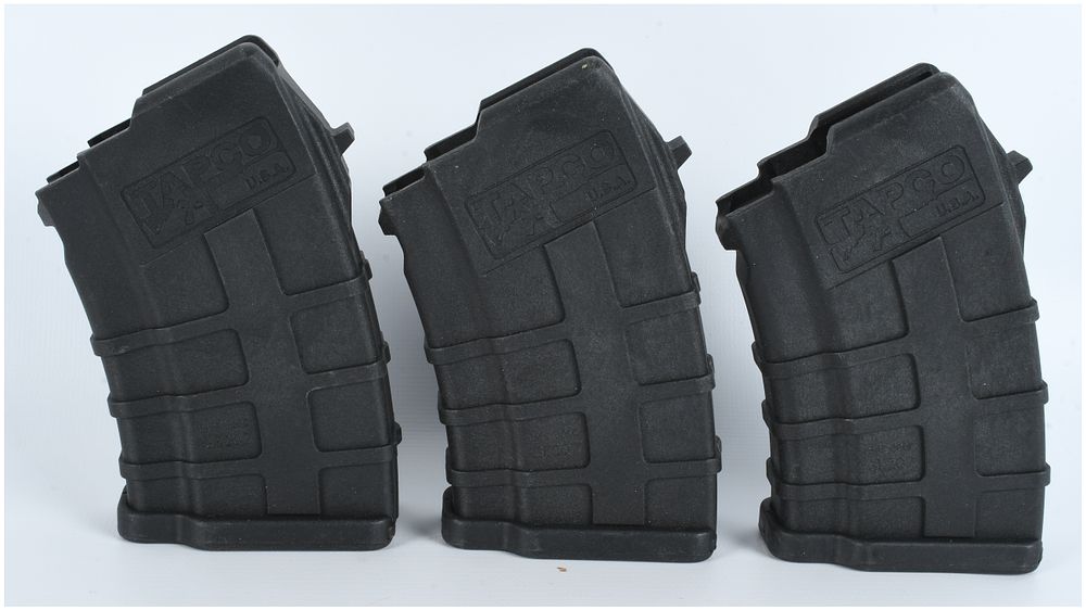 Lot 479: Trio of Tapco SKS Detachable Rifle Magazines 7.62x39mm