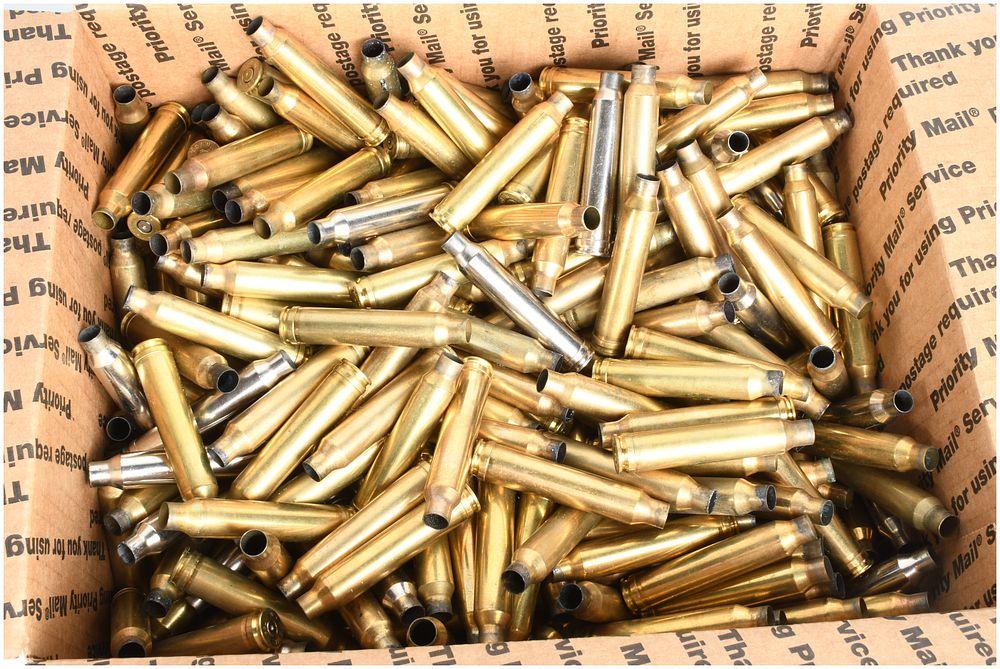 Lot 484: A Lot of 250 Federal Cartridge .300 Winchester Magnum Spent Brass Casings