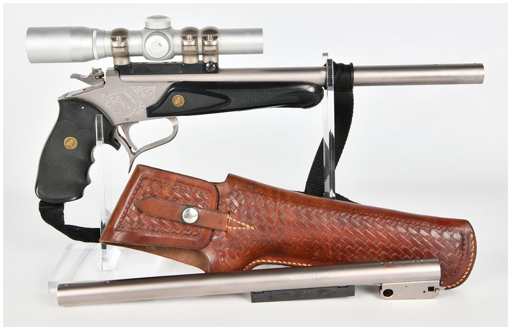 Lot 573: Thompson/Center Arms Contender Break-Action Single-Shot Pistol .44 Remington Magnum with 14 Inch Barrel