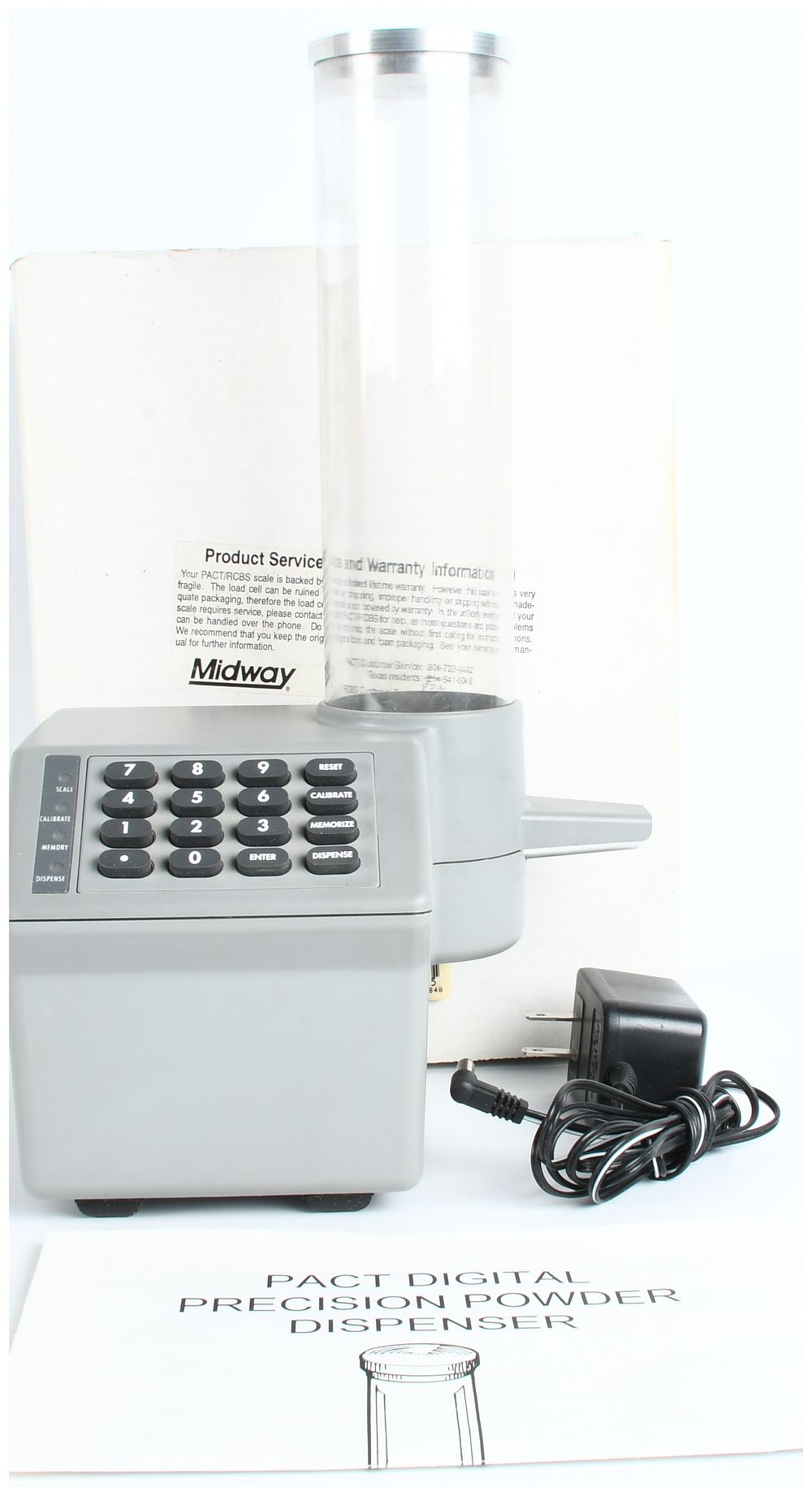 Lot 575: PACT Digital Precision Powder Dispenser with AC Adapter and Manual