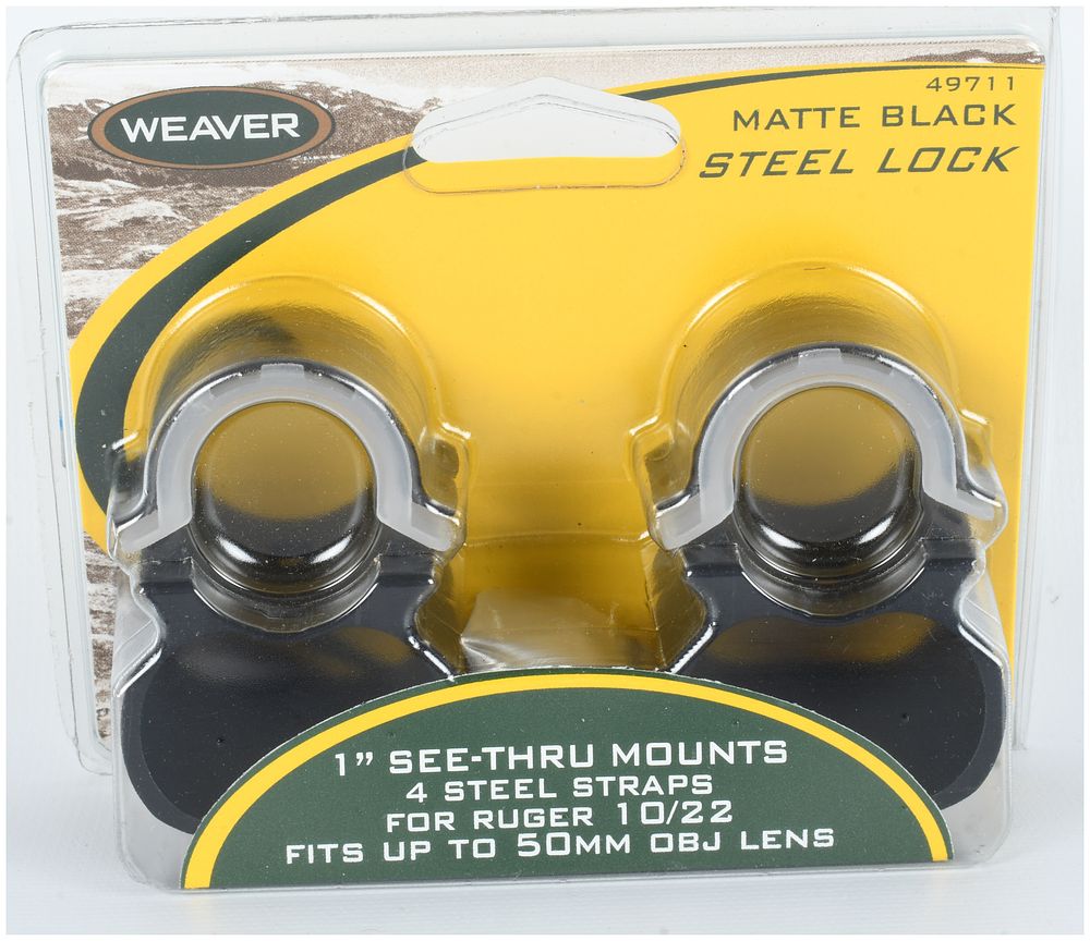 Lot 578: A Pair of Weaver Model 49711 See-Thru Scope Mounts for Ruger 10/22
