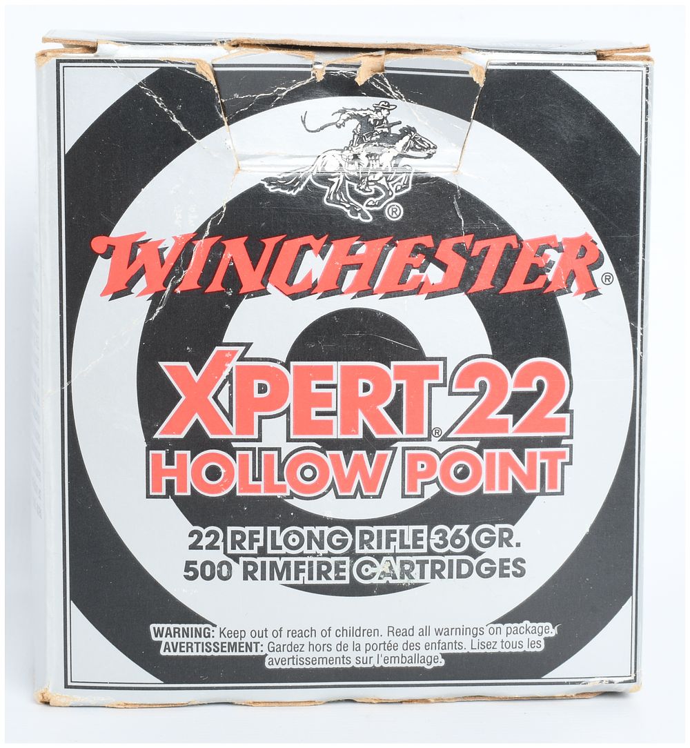 Lot 1075: Winchester Xpert 22 Rimfire Ammunition .22 LR 500 Rounds