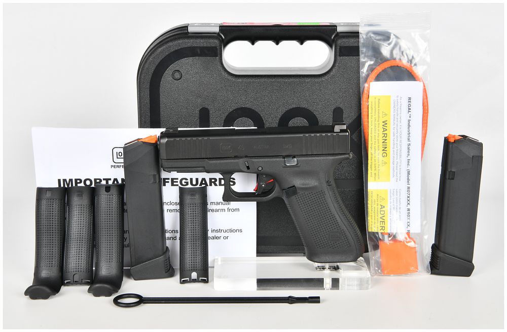 Lot 1077: Glock Model 45 Semi-Automatic Pistol 9x19mm with 4.02 Inch Barrel