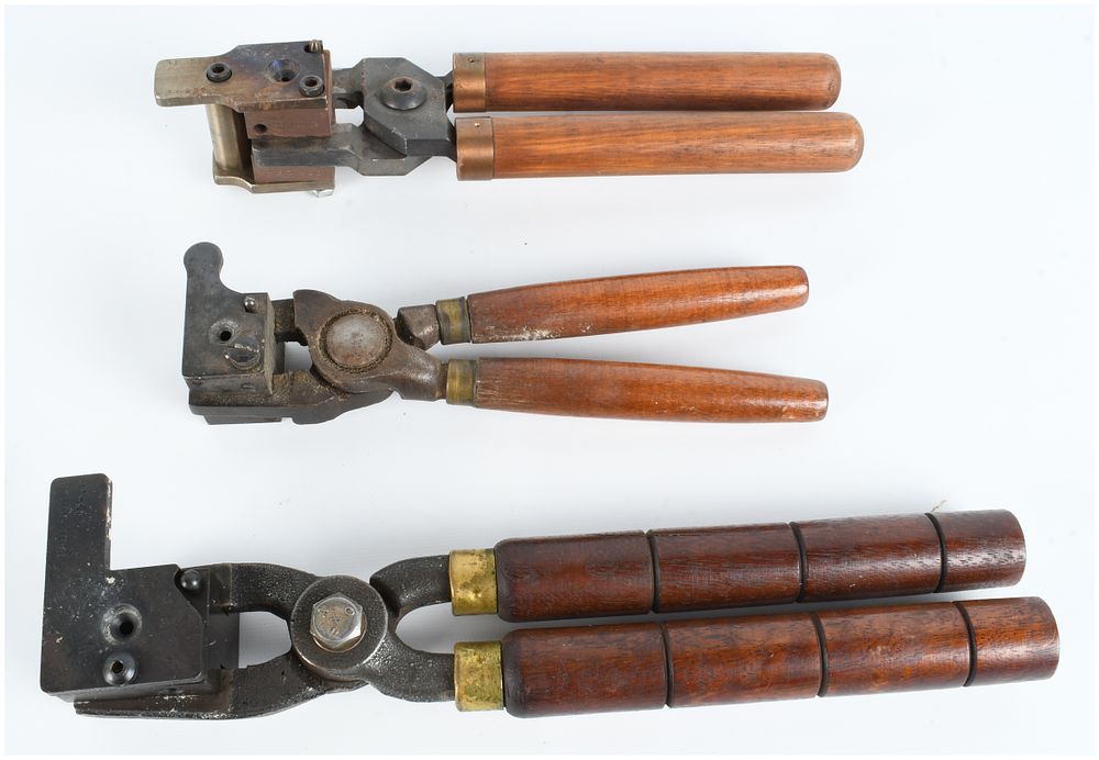 Lot 1084: Three Hoch Lyman and Paul Jones Bullet Casting Molds .32-40 .457 and .45-70 Caliber