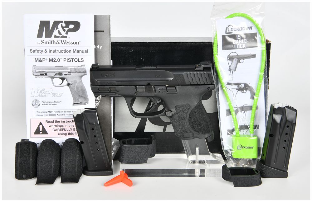 Lot 1086: Smith & Wesson M&P9 M2.0 Subcompact Striker-Fired Semi-Automatic Pistol 9mm with 3.675 Inch Barrel