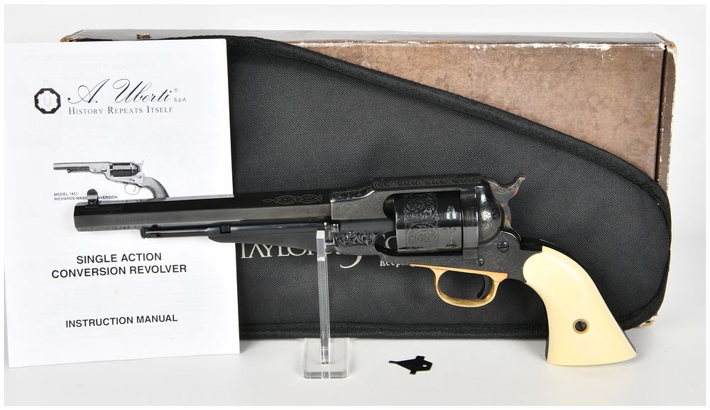 Lot 1125: Uberti 1851 Richards-Mason Conversion Single-Action Revolver .45 Colt with 8 Inch Barrel