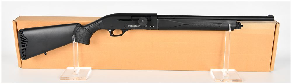 Lot 1152: Berika Arms FX3 Gas Operated Semi Automatic Shotgun 20 Gauge with 18.5 Inch Barrel