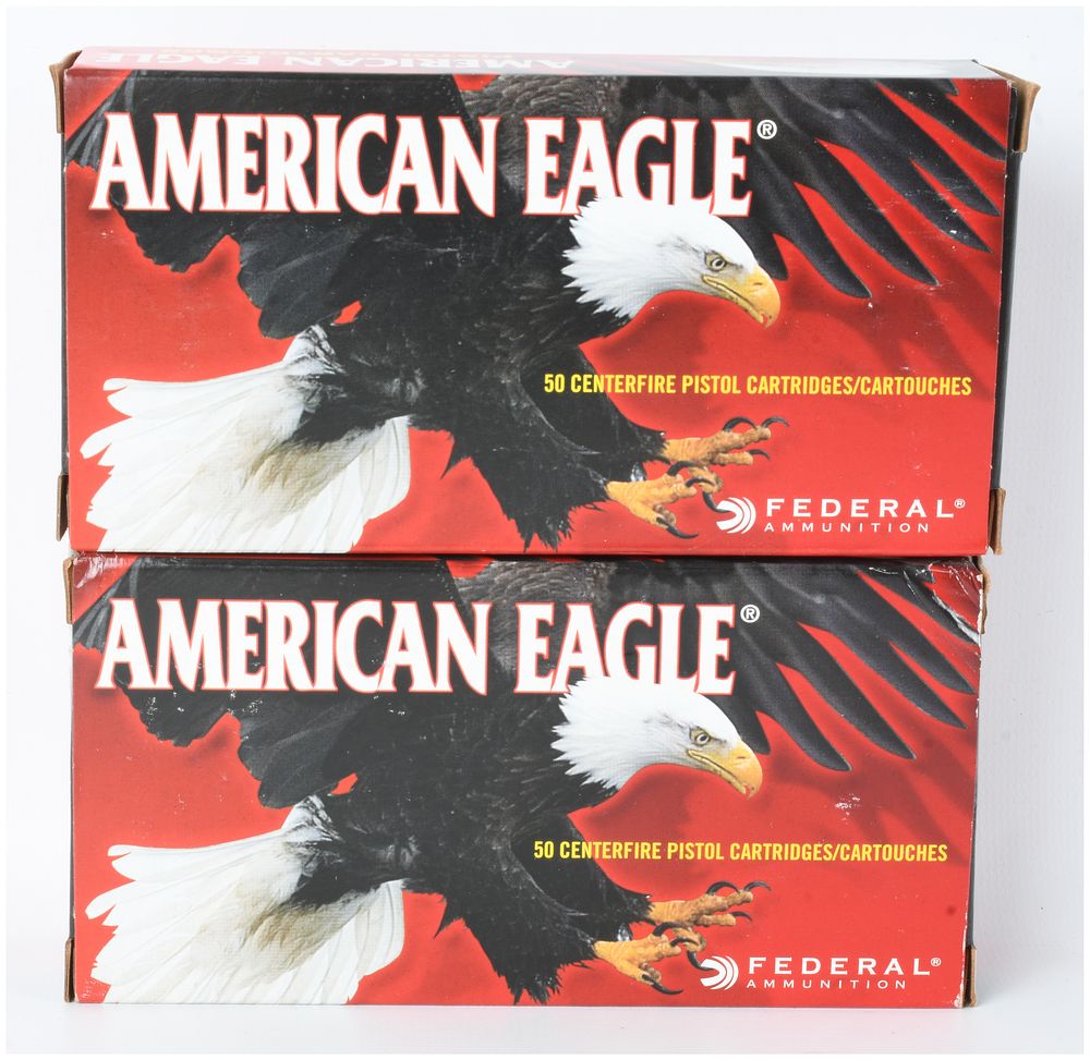 Lot 1165: A Lot of 100 Rounds of Federal American Eagle Ammunition .40 S&W