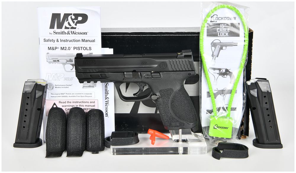 Lot 1176: Smith & Wesson M&P 9 M2.0 Compact Semi-Automatic Pistol 9mm with 4 Inch Barrel