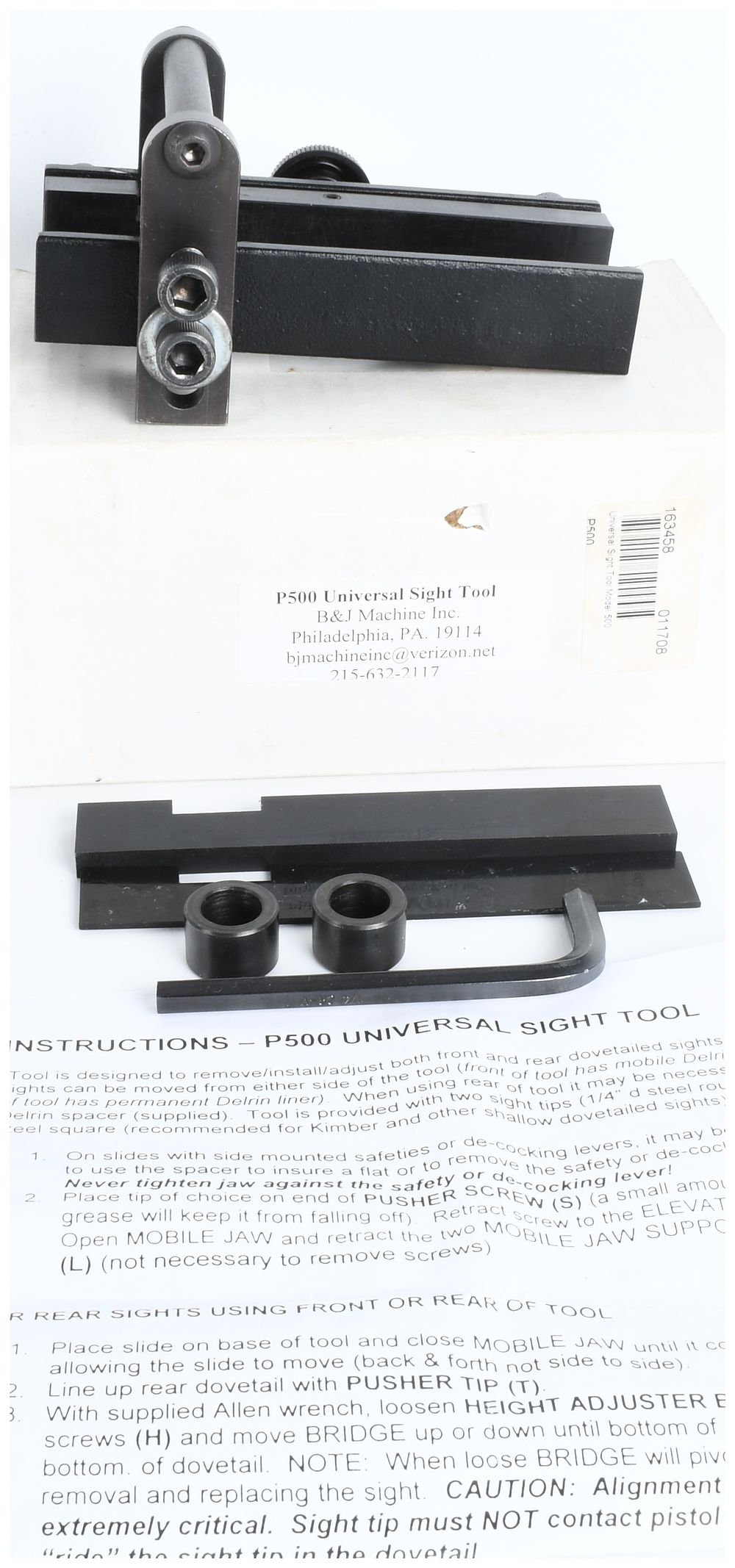 Lot 1184: B&J Machine Inc. P500 Universal Sight Tool