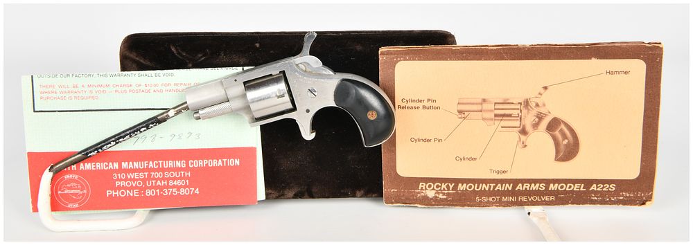 Lot 1188: Rocky Mountain Arms Casull Model A22S Single Action Mini Revolver .22 Short with 1.125 Inch Barrel
