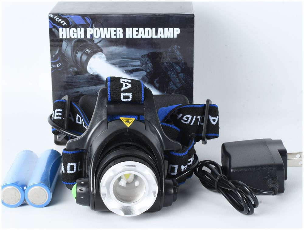 Lot 1223: A Set of Tactical High Power LED Zoomable Headlamp Components