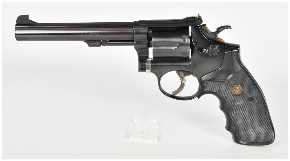 Lot 1245: Smith & Wesson Model 14-3 Double Action Revolver .38 S&W Special with 6 Inch Barrel