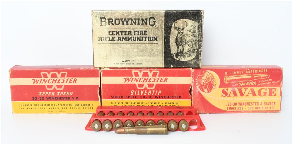 Lot 1279: A Lot of 64 Rounds of .30-30 Winchester Ammunition