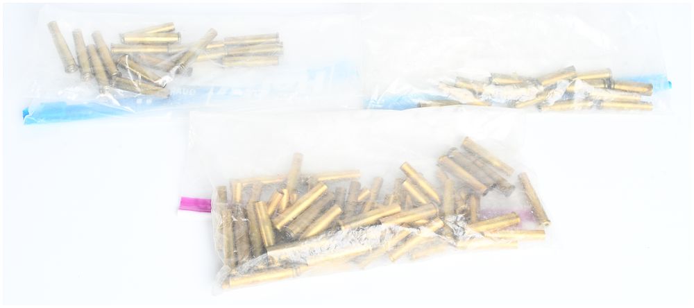 Lot 1300: A Lot of 100 Winchester and Remington .22 Hornet Brass Ammunition Casings