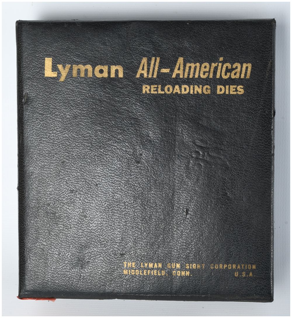 Lot 1376: Lyman All-American Deluxe 3-Die Pistol Reloading Set .38 Special and .357 Magnum