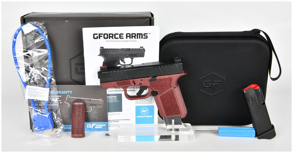 Lot 1389: GForce Arms GF9 Rapture Semi-Automatic Pistol 9mm with 3.25 Inch Barrel