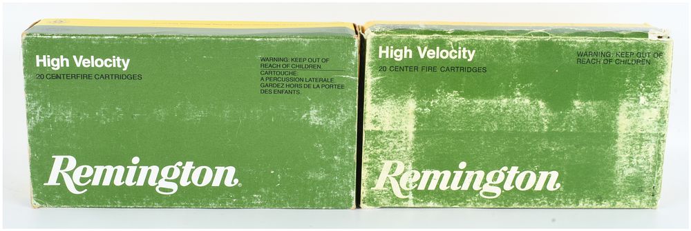 Lot 1390: A Lot of 40 Rounds of Remington High Velocity Centerfire Rifle Ammunition .338 Winchester Magnum