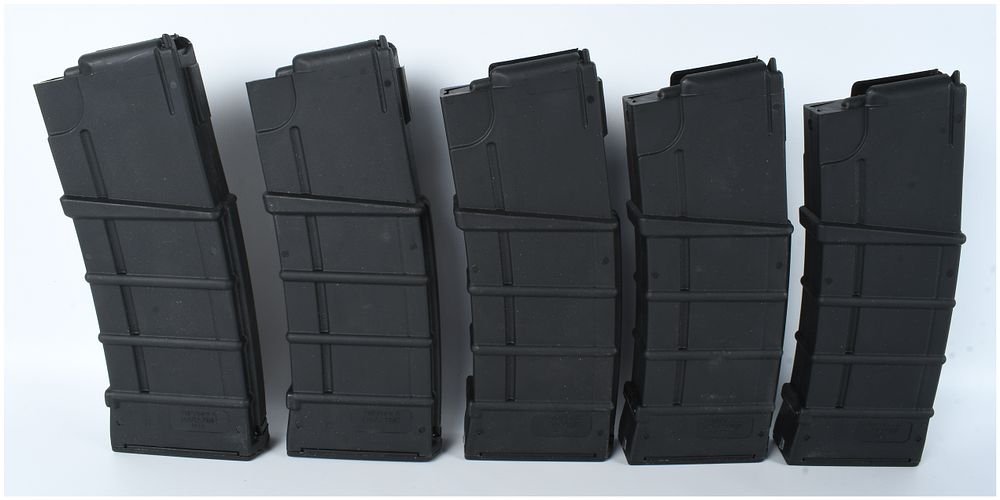 Lot 1418: A Lot of 5 Thermold 30-Round Magazines for the Ruger Mini-14 Rifle .223 Remington