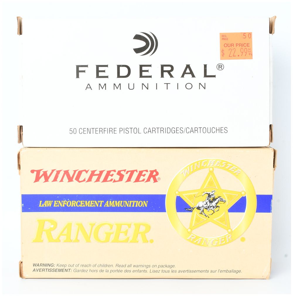 Lot 1555: A Lot of 90 Rounds of Federal HST and Winchester Ranger T-Series .40 S&W Ammunition