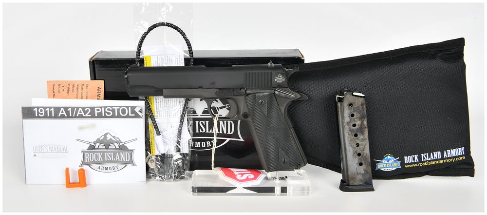 Lot 1587: Rock Island Armory M1911 A1-FS Semi-Automatic Pistol .45 ACP with 5 Inch Barrel