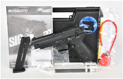 SIG Sauer Mosquito Semi-Automatic Pistol .22 LR with 3.9 Inch Barrel. This SIG Sauer Mosquito is 