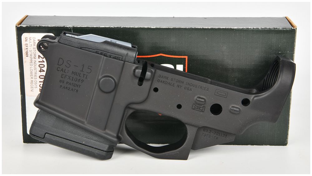 Lot 1077: Dark Storm Industries DS-15 Fixed Forged Shield Semi-Automatic Lower Receiver Multi-Caliber
