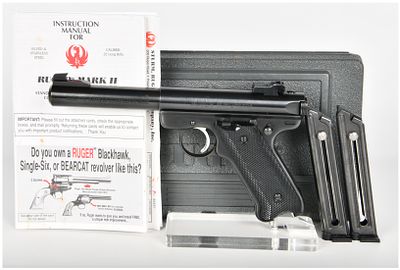 Ruger Mark II Target Semi-Automatic Pistol .22 LR with 5.5 Inch Barrel. This Ruger Mark II 