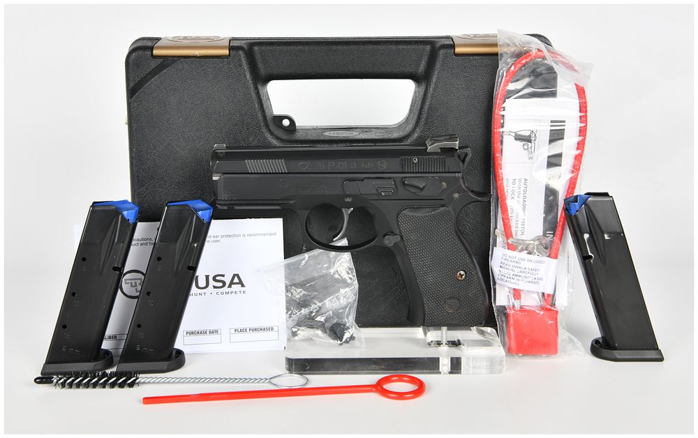 Lot 1191: CZ 75 P-01 Omega Semi-Automatic Pistol 9mm Luger with 3.75 Inch Barrel