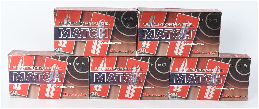 Lot 4: A Lot of 100 Rounds Hornady Superformance Match .308 Winchester Ammunition