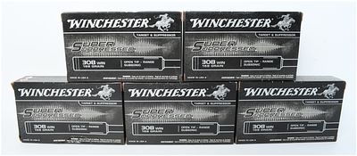 A Lot of 100 Winchester Super Suppressed Subsonic Ammunition .308 Winchester. This lot features 