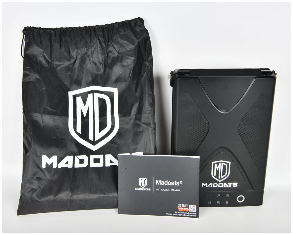 Lot 53: Madoats Portable Biometric Electronic Gun Safe
