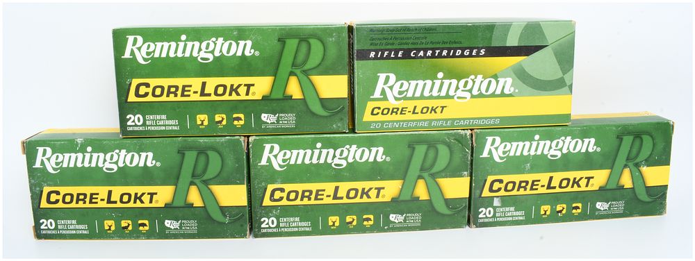 Lot 76: A Lot of 100 Rounds Remington Core-Lokt .300 Savage Centerfire Rifle Ammunition