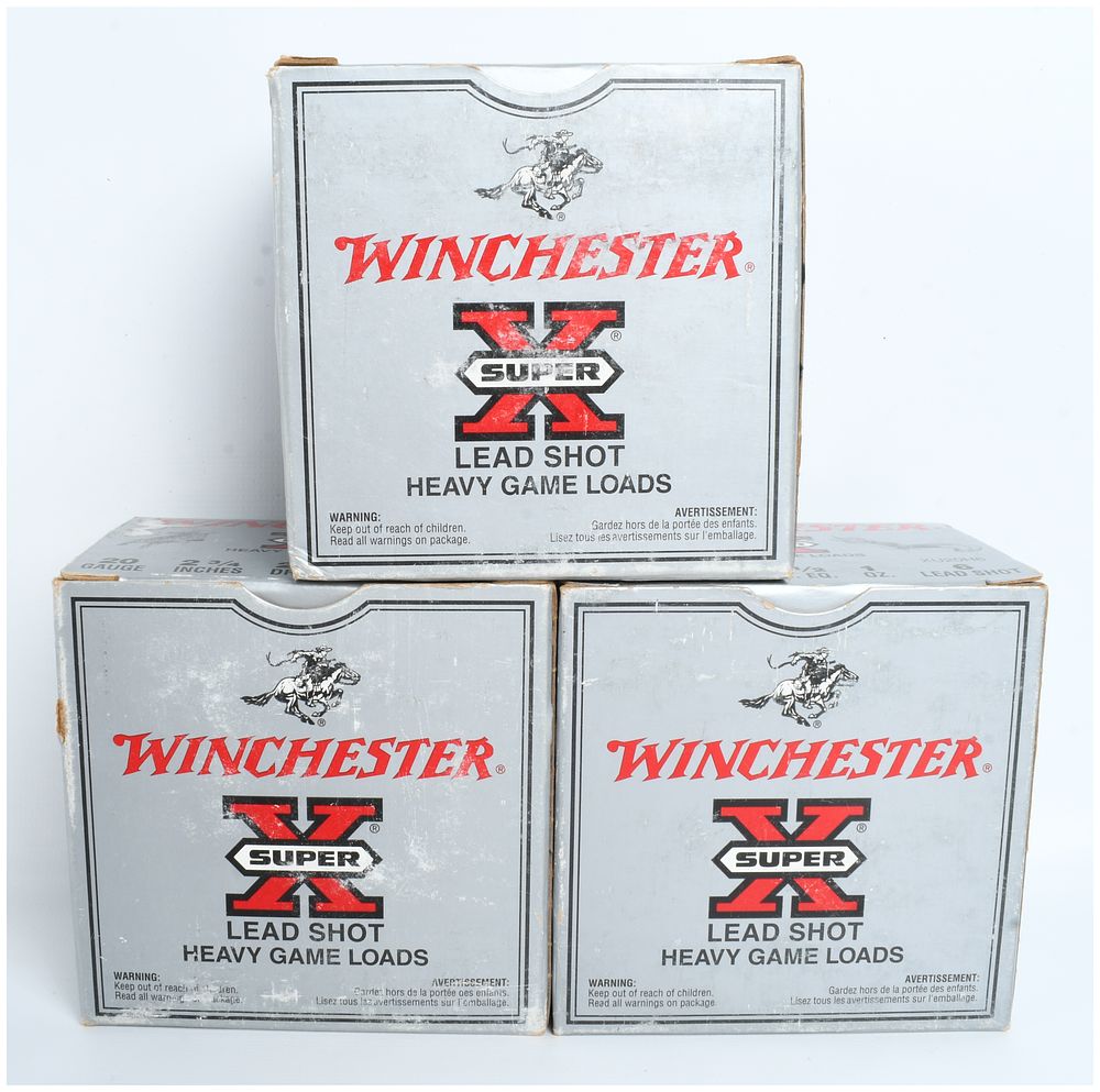 Lot 82: A Lot of 75 Rounds of Winchester Super-X Heavy Game Load 20 Gauge Shotgun Ammunition