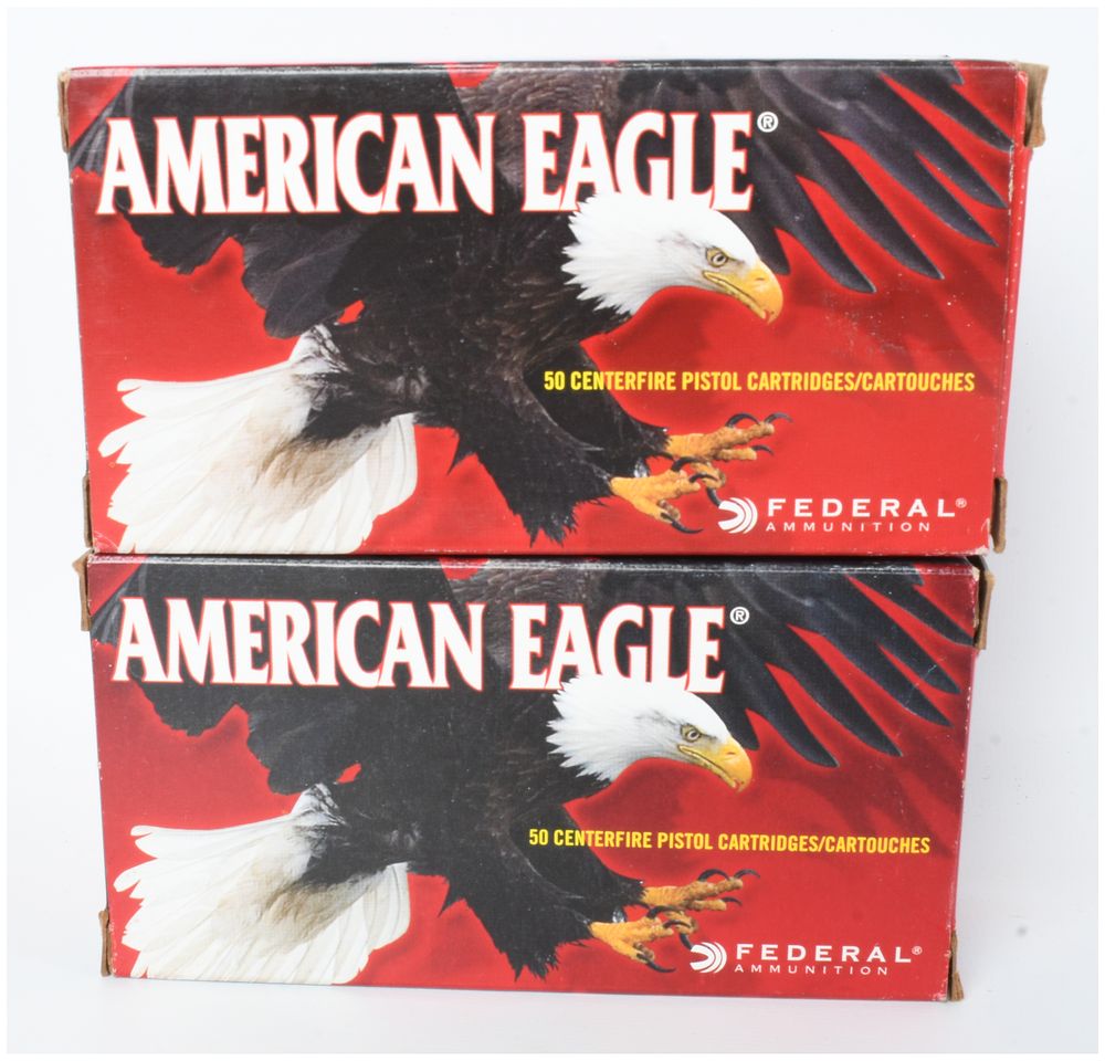 Lot 106: A Lot of 100 Federal American Eagle 85 Grain Soft Point Ammunition .327 Federal Magnum