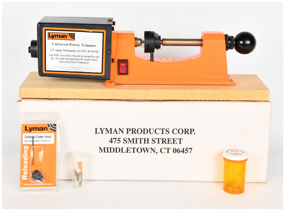 Lot 113: Lyman Universal Power Trimmer Ammunition Case Reloading Tool