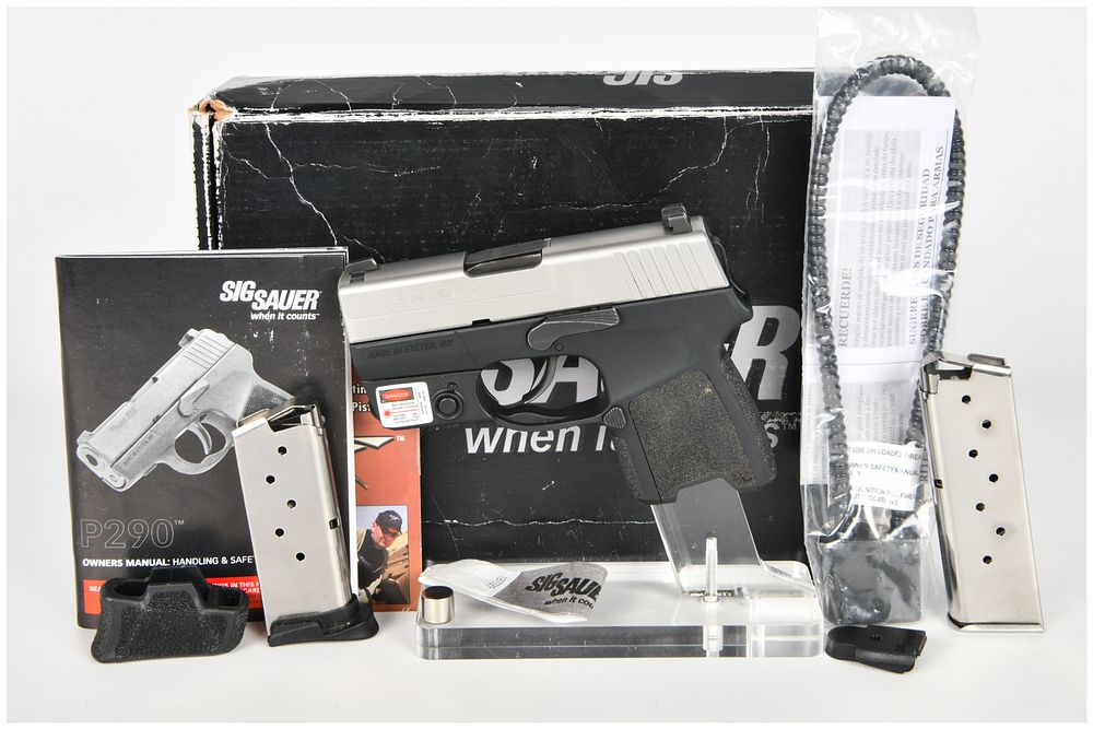 Lot 114: Sig Sauer P290RS Double Action Only Semi-Automatic Pistol 9mm Para with 2.9 Inch Barrel
